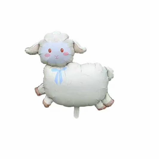 Eid Running Sheep white Helium Balloon - 37 Inch