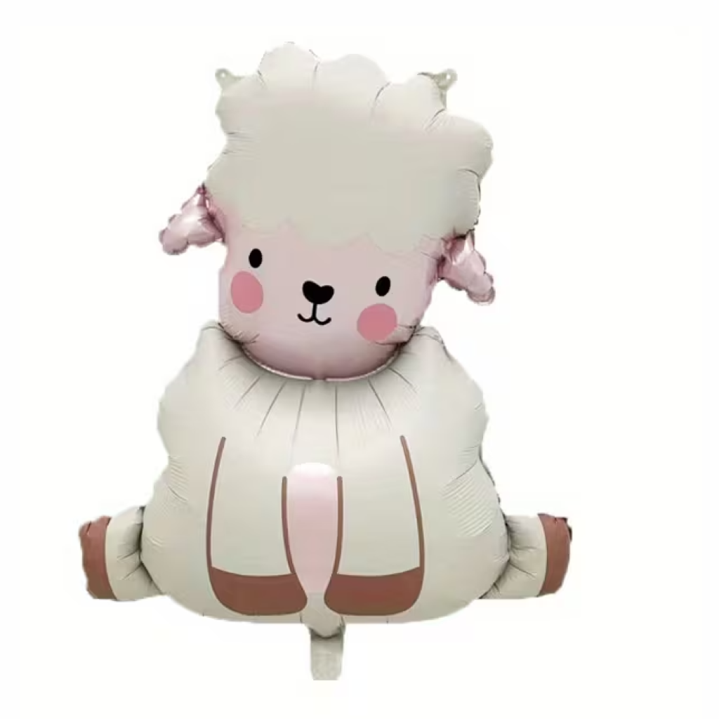 Eid Cute Matte Sheep-Shaped Aluminum Foil - 77 cm