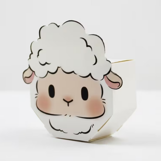 Sheep-Shaped Candy Box with candy - 1 Pc
