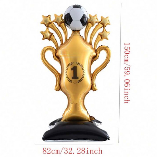 Football Trophy Balloon Stand - 1 Pc