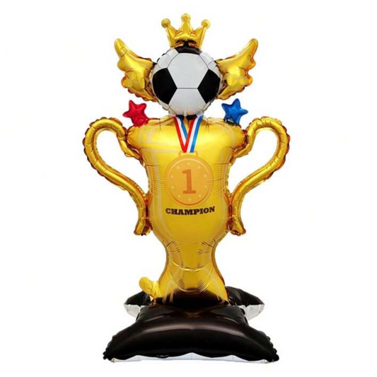 Football Standwing Trophy Balloon Stand - 1 Pc