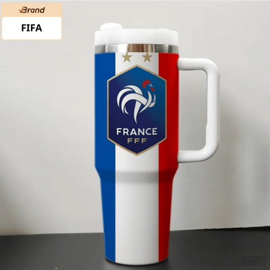 FIFA World Cup 2026 France Football Insulated Tumbler