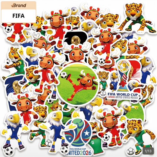 FIFA World Cup 2026 Stickers - 50 Pcs