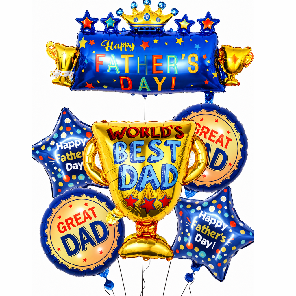 Father's Day Foil Balloon set - C Helium