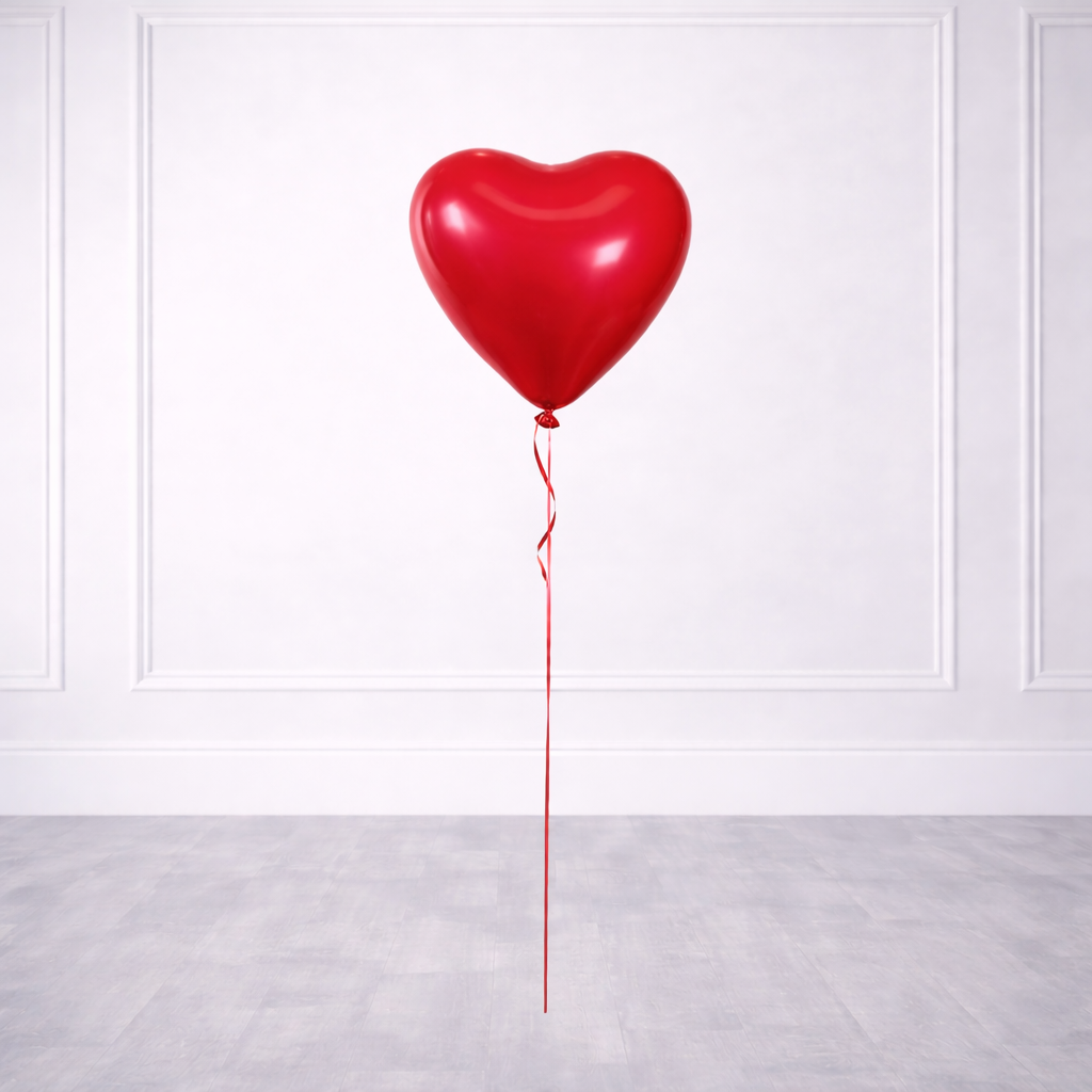 10 Inch Helium Latex Heart Balloon - 1 PC