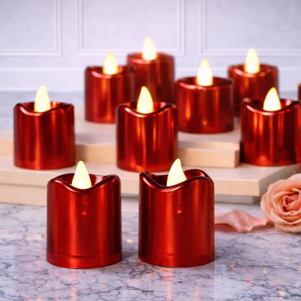 Red Candle Battery - 1 Pc