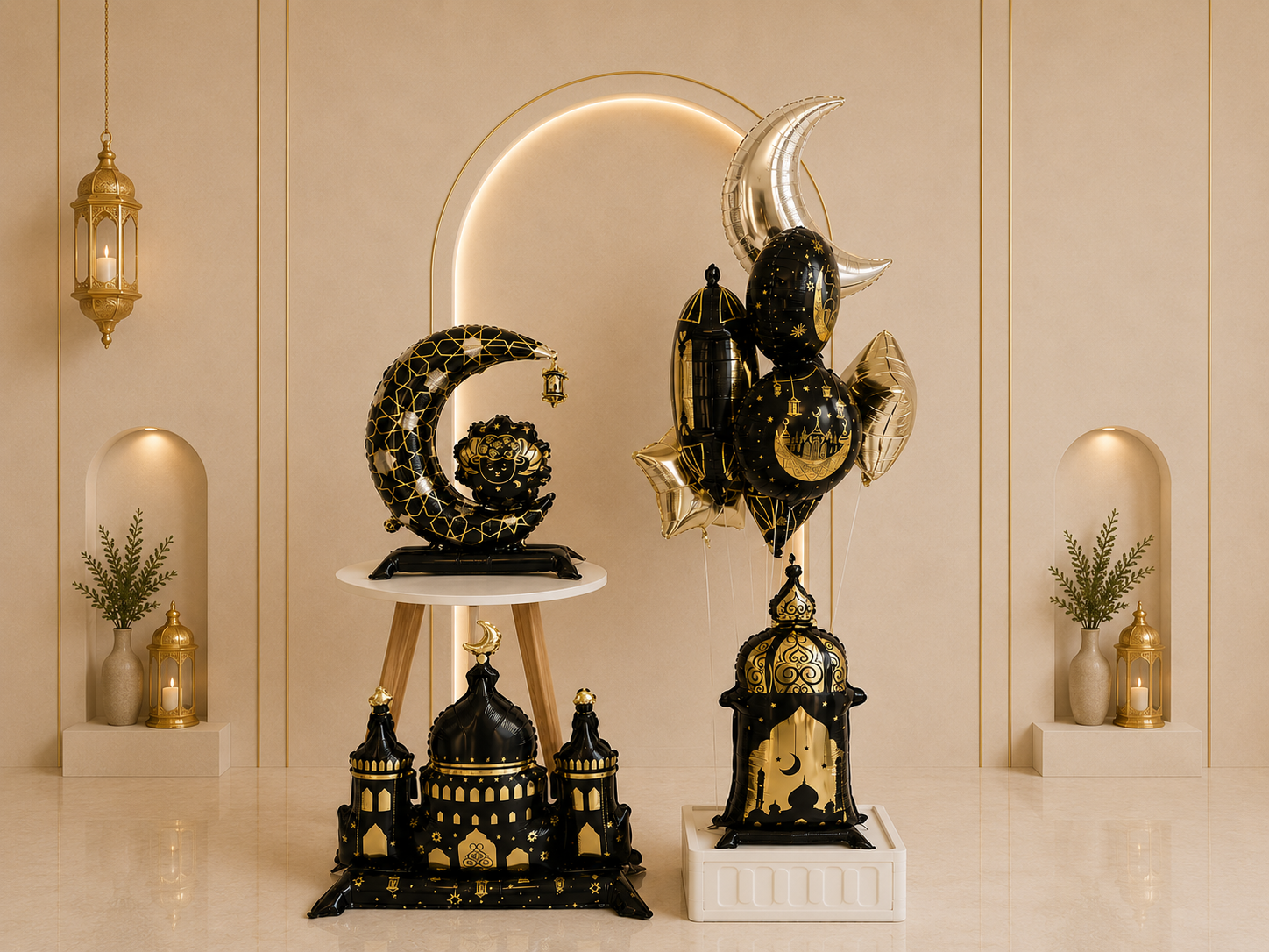 Eid Noor Al Hilal Collection Balloon Collection - Black