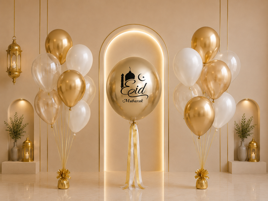 Eid Luxury Bobo arrangement Gold & White