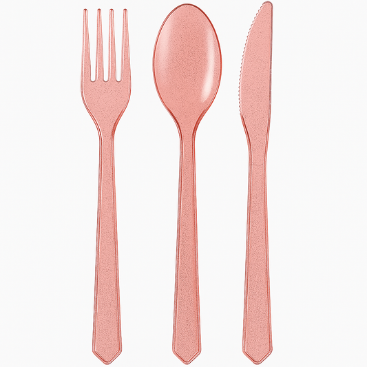 Rose Gold Theme Forks 10 Pcs