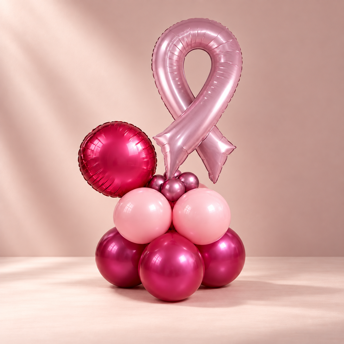 Pink October Ribbon Balloon (Set B)
