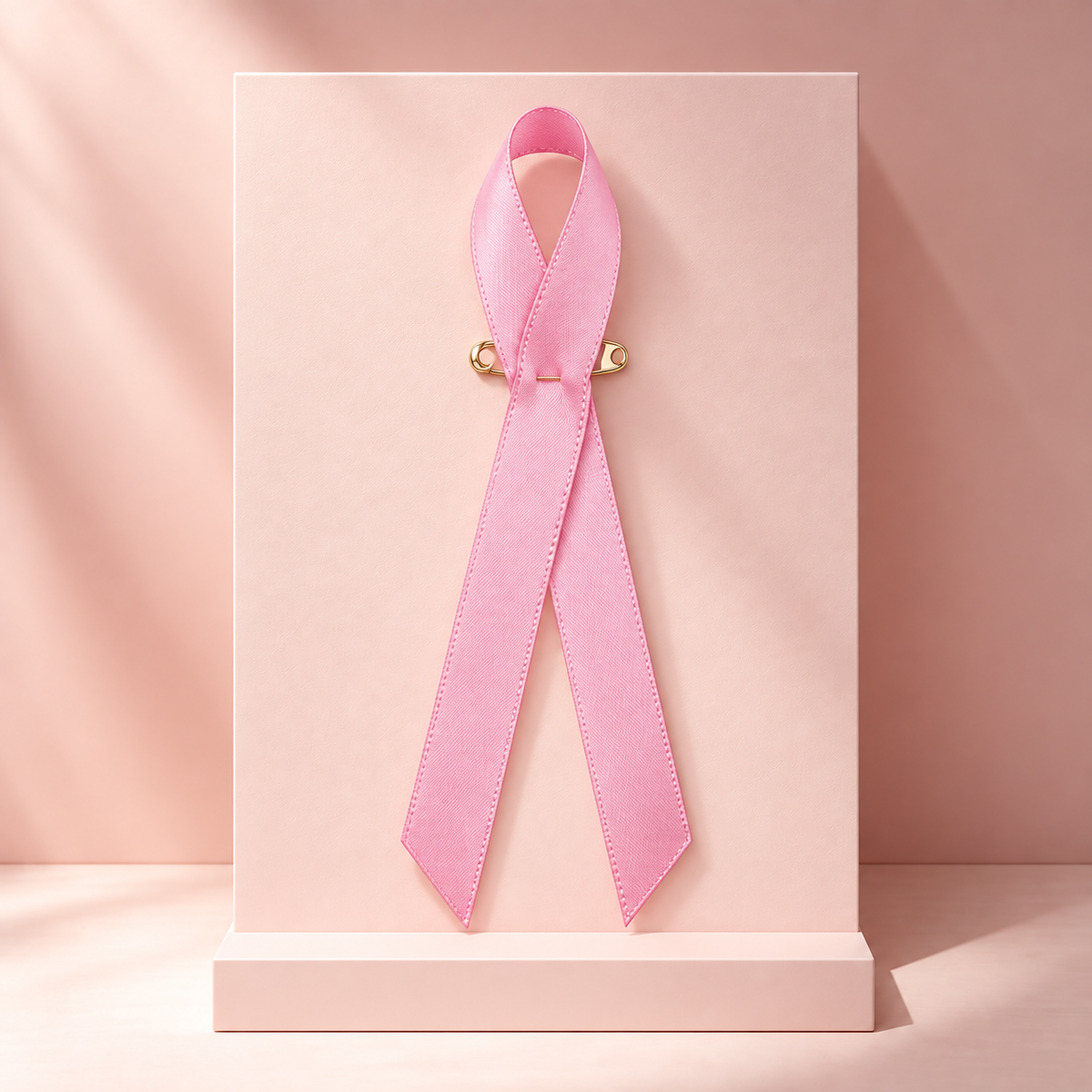 Baby Pink October Bow Pin