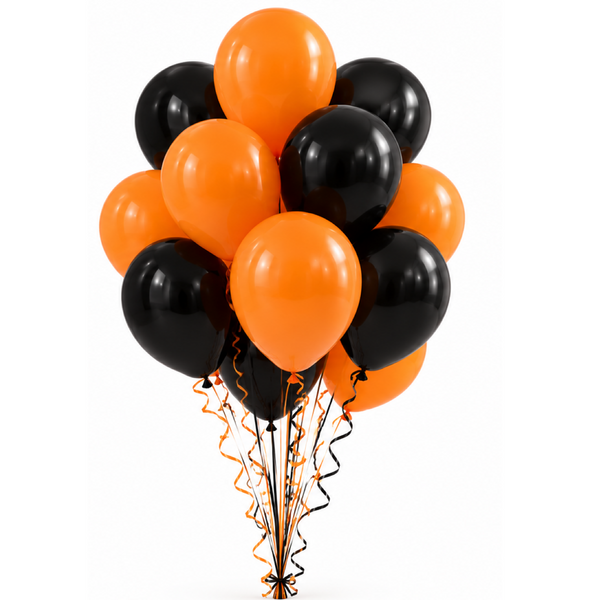 Spooky Helium Balloon Bunch - 10 Pcs