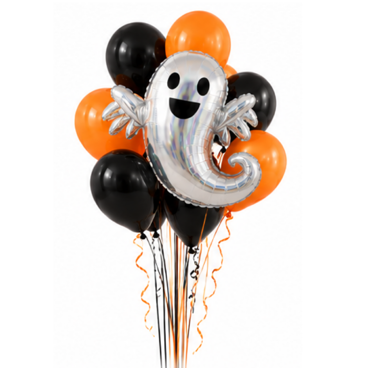 Spooky Helium Balloon Bunch - Ghost