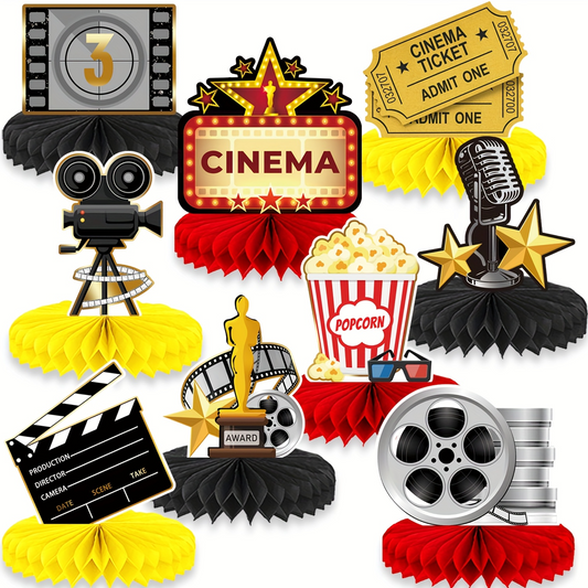 Movie Night Honeycomb Centerpiece