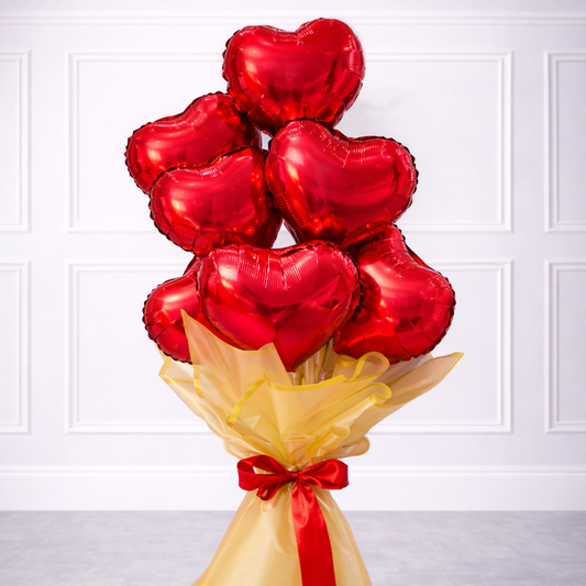Hearts Bouquet Gold - 7 Hearts
