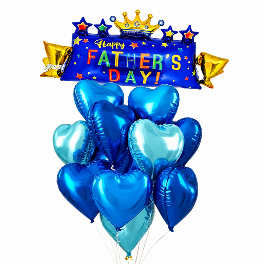 Happy Fathers Day Balloon Bouquet Set