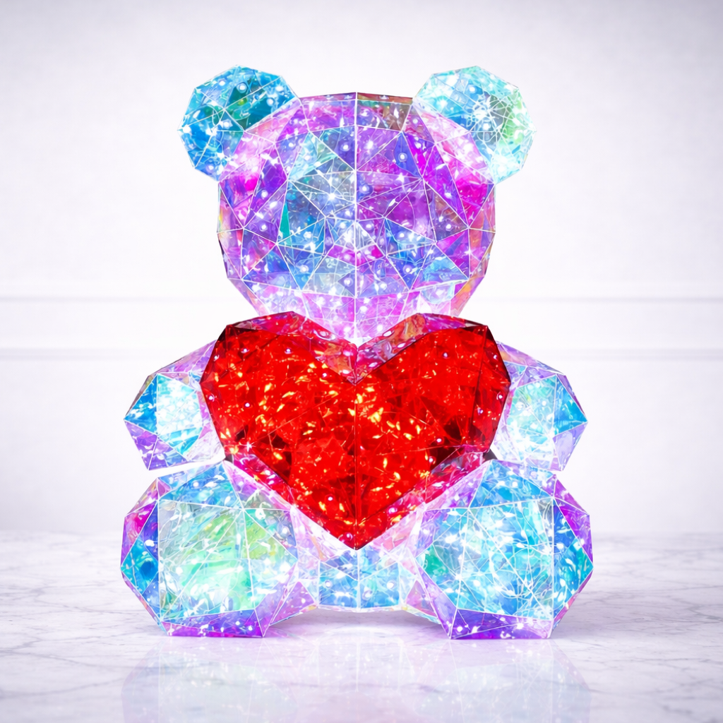 Holographic night Light Teddy Bear 40cm