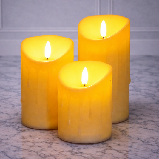 3 Pcs SET Led Flameless candles