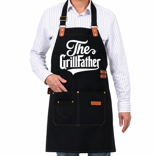 Father's Day Black Fun Apron