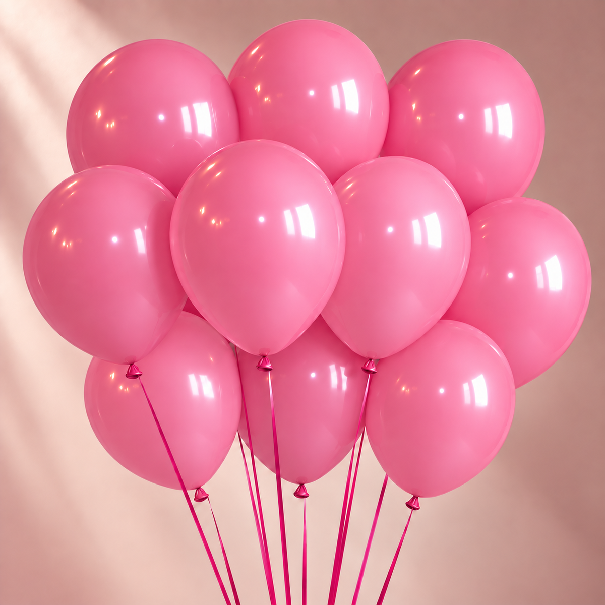 Pink Helium Ballon Bunch-10pcs