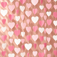 Load image into Gallery viewer, Pink-White Party-Decorations Heart-Garland 4 m Long
