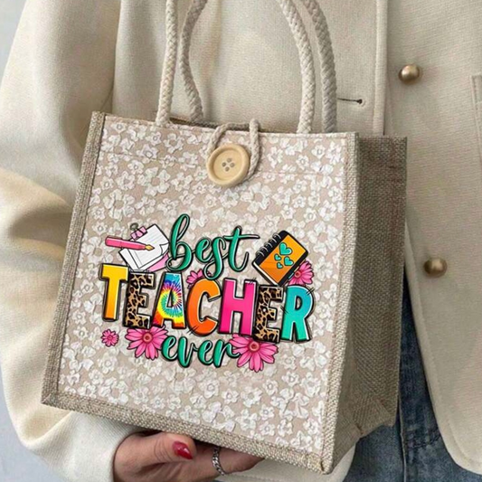 Floral Teacher's Day Bag
