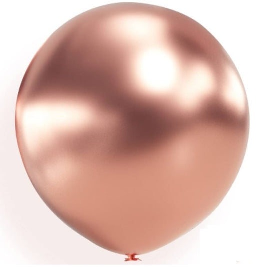 Helium 18 Inch Chrome Balloons (Rose Gold)