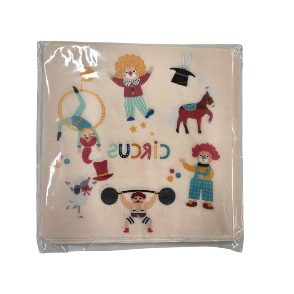Circus Themed Napkins 16 pcs