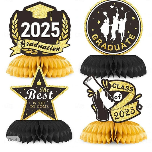 Graduation 2025 Honeycombs 4 Pcs