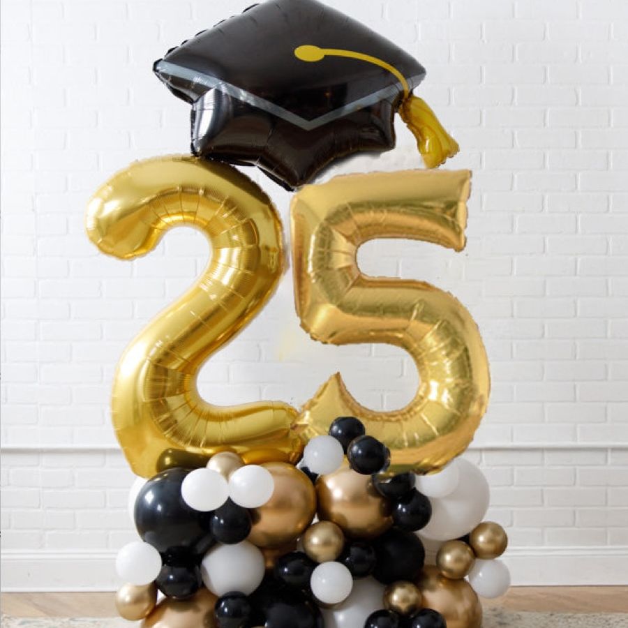 Graduation Class 25 Balloon Arrangement