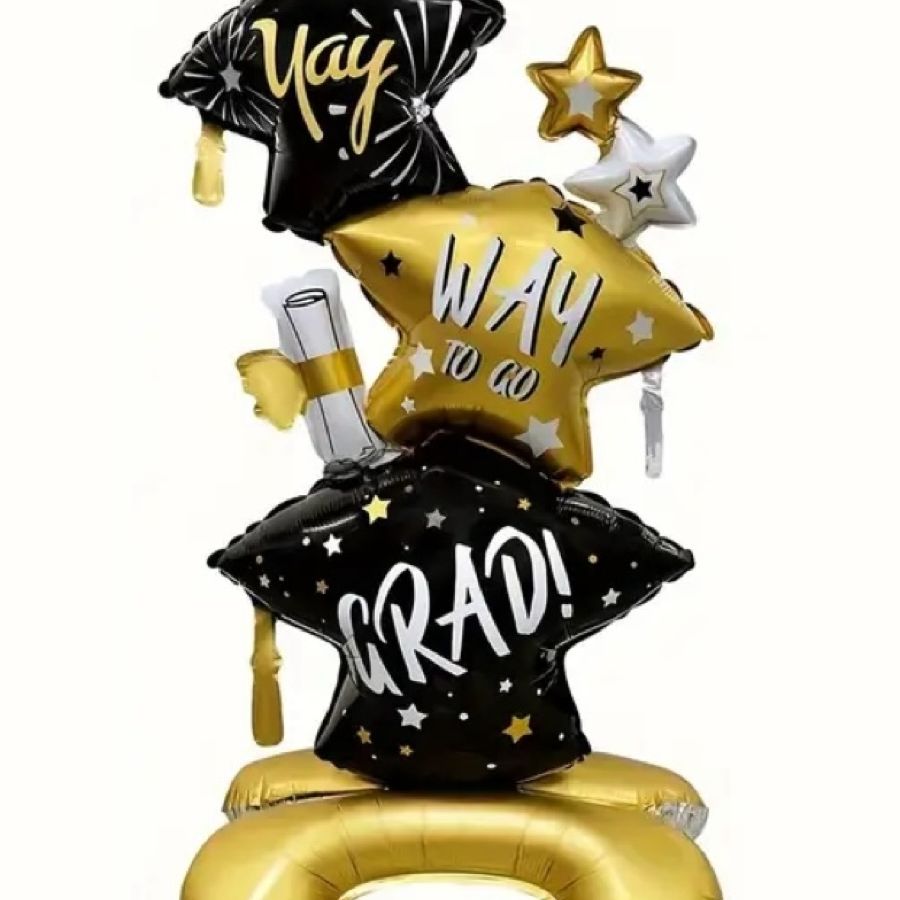 Graduation Cap Balloon Large Stand Base - 110 CM