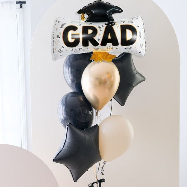 Graduation Helium Balloons Arrangement - Graduation Hat