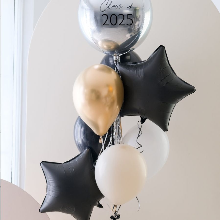 Graduation Class of 2026 Helium Balloon Arrangement