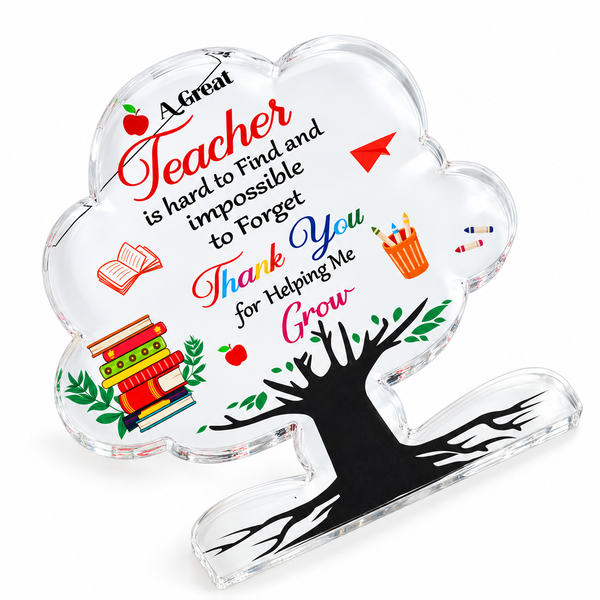 Teacher's day Acrylic Tree Decor 10x10 cm