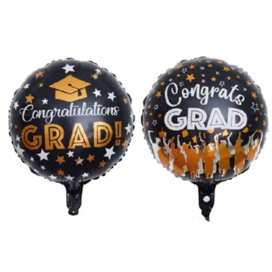 Congrats Grad! 18 Inch round Shape Foil Ballon