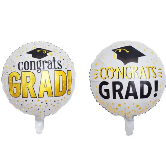Congrats Grad! 18 Inch round Shape Foil Ballon