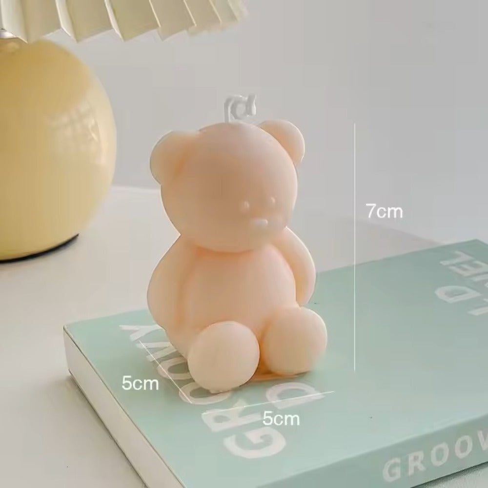 Cute Teddy Bear Bougie Photo Props Home Decoration Creative Gift Bear Shape Fragrance Birthday Soy Wax Candle