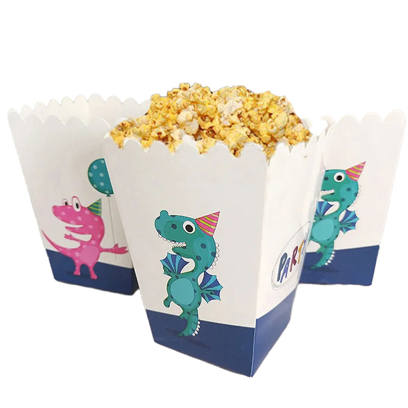 Dinosaur Theme Popcorn Boxes Set