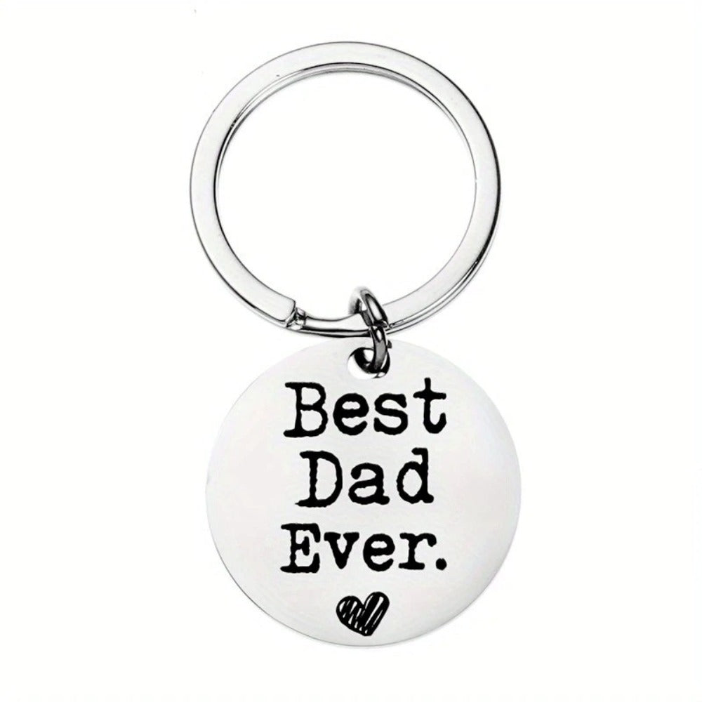 Father's day Best Dad Ever Stainless-Steel Keychain