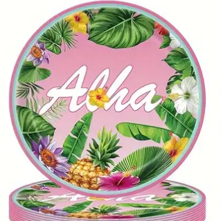 Flamingo Themed Birthday Party 9 Inch Paper Plates Set