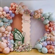 Floral Spring Balloon Arch Decorations
