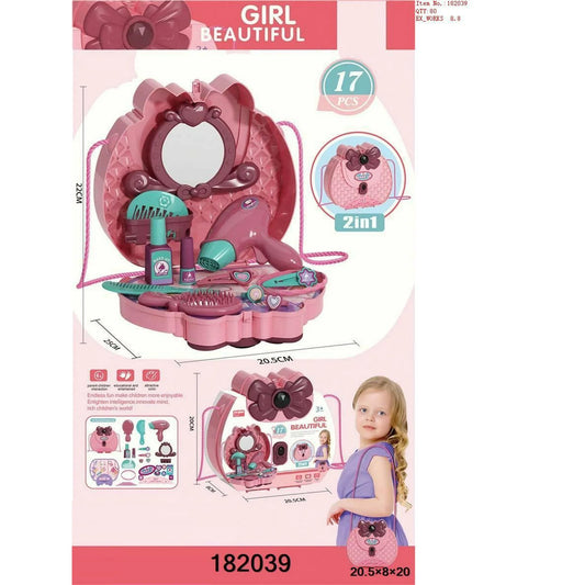 Girls Beauty Jewelry Bag Dress Up Toy