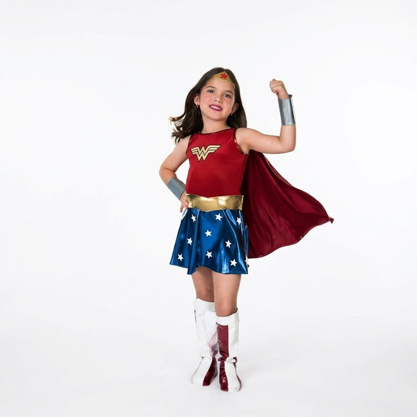 Girls Wonder Woman Costume (No-Boots)