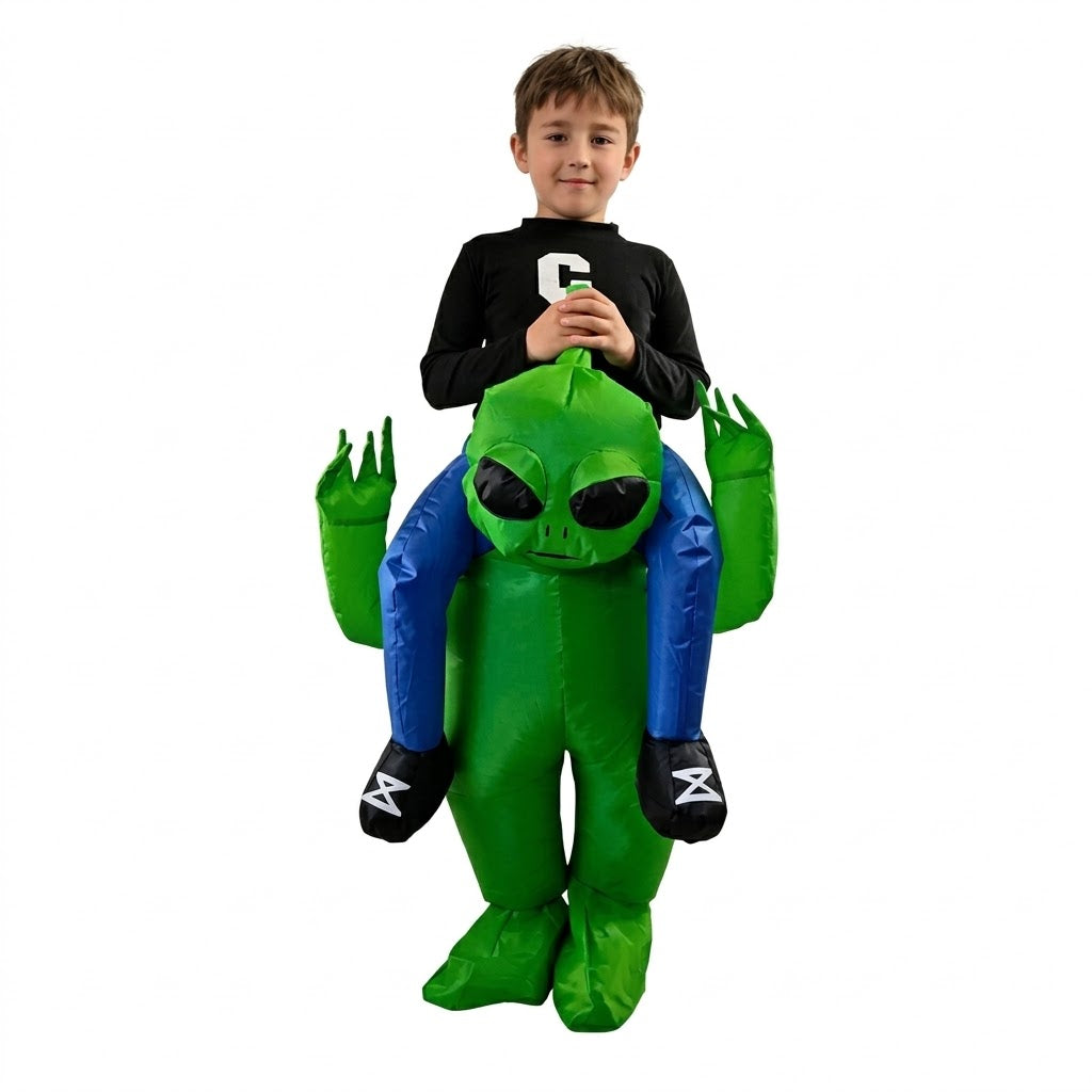 Kids Inflatable Alien Green Costume