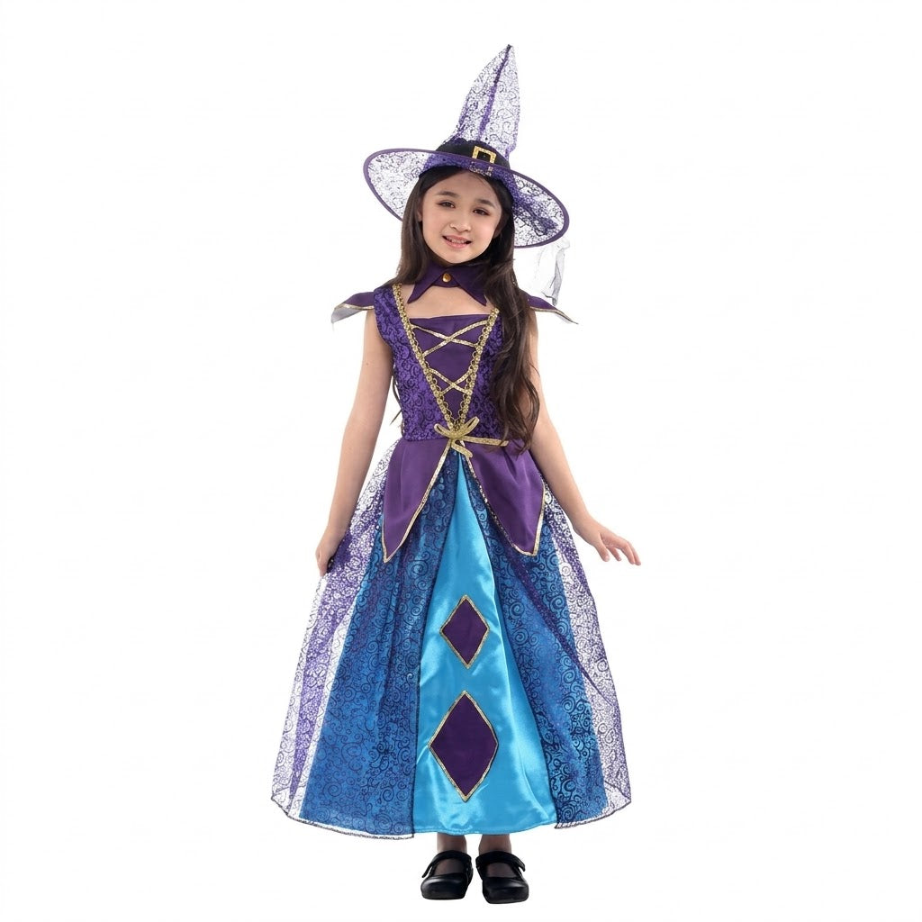 Purple Girls Witch Costume