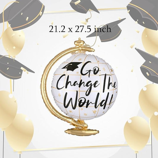 Graduation Change the World Foil Balloon