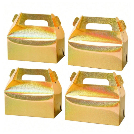 Golden Holographic Gift Boxes Set 16.5x9x8cm