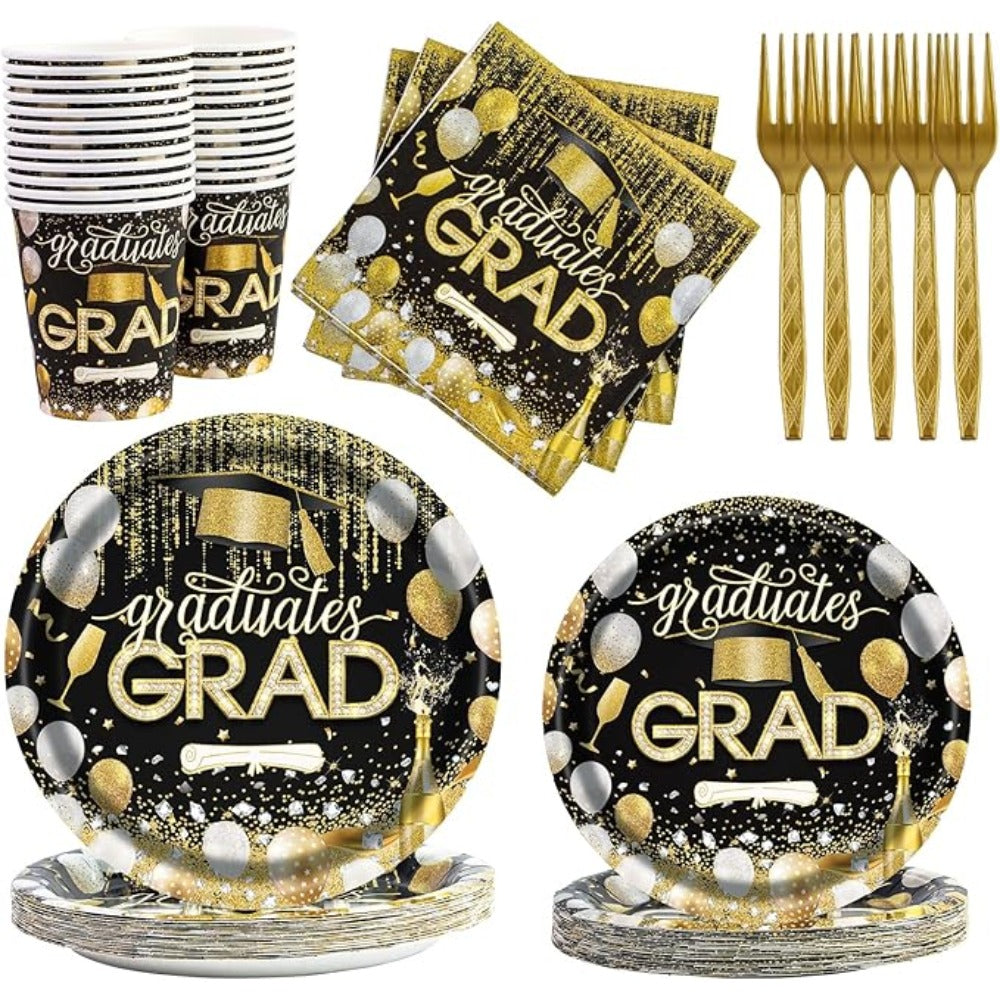 Graduation Congrats Grad Tableware set – Ribbontique
