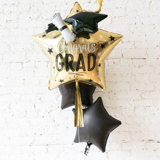 Graduation Congrats Grad Helium Balloon set - 4 Pcs