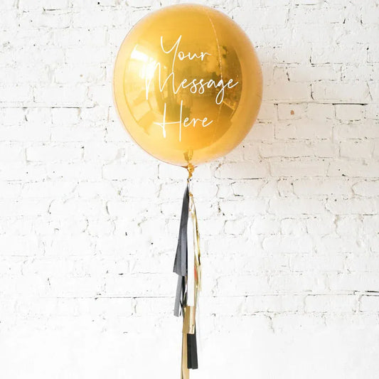 Graduation Customized Gold 4D Helium balloon